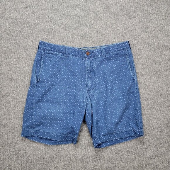 J Crew Shorts Mens 34 Blue Chino‎ Flat Front Stanton Preppy Beach Casual - Picture 1 of 9